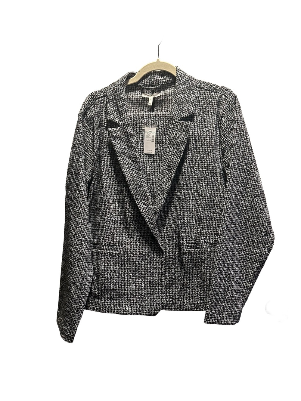 Maurices Black and White Tweed Blazer Jacket and Bootcut Pants